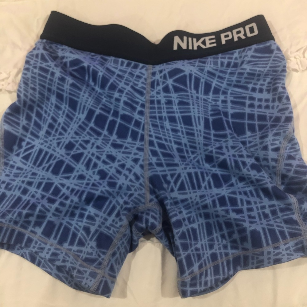 blue nike pros